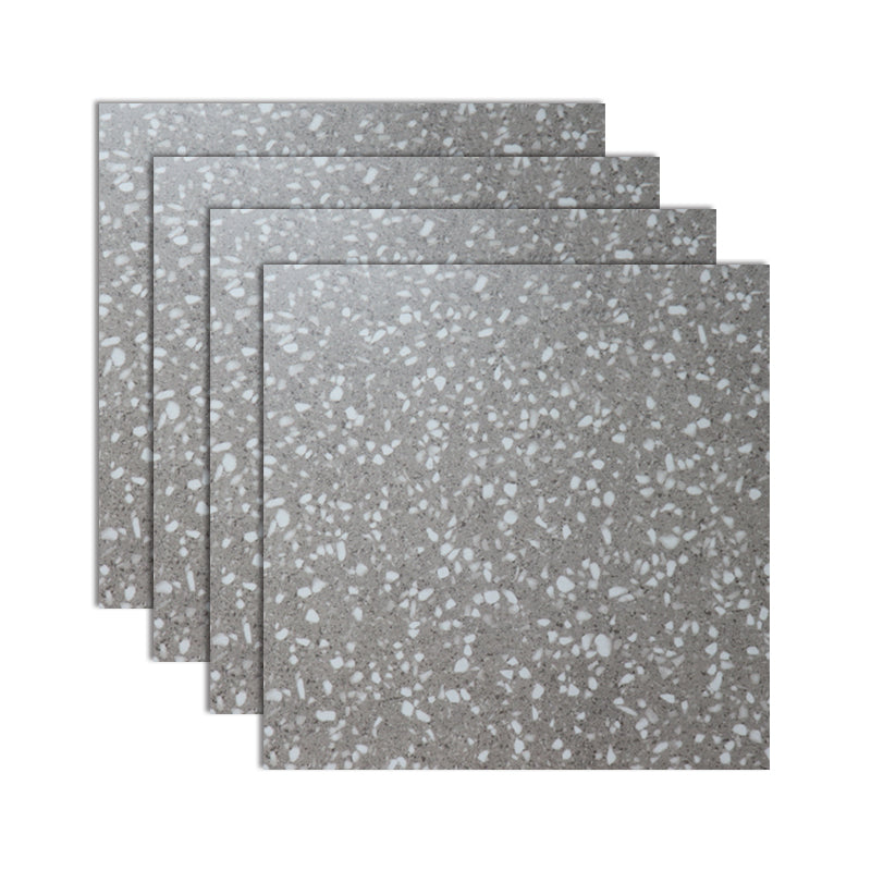 Bathroom Floor Wall Tile Ceramic Square Terrazzo Indoor Tile Light Gray Clearhalo 'Floor Tiles & Wall Tiles' 'floor_tiles_wall_tiles' 'Flooring 'Home Improvement' 'home_improvement' 'home_improvement_floor_tiles_wall_tiles' Walls and Ceiling' 7101722