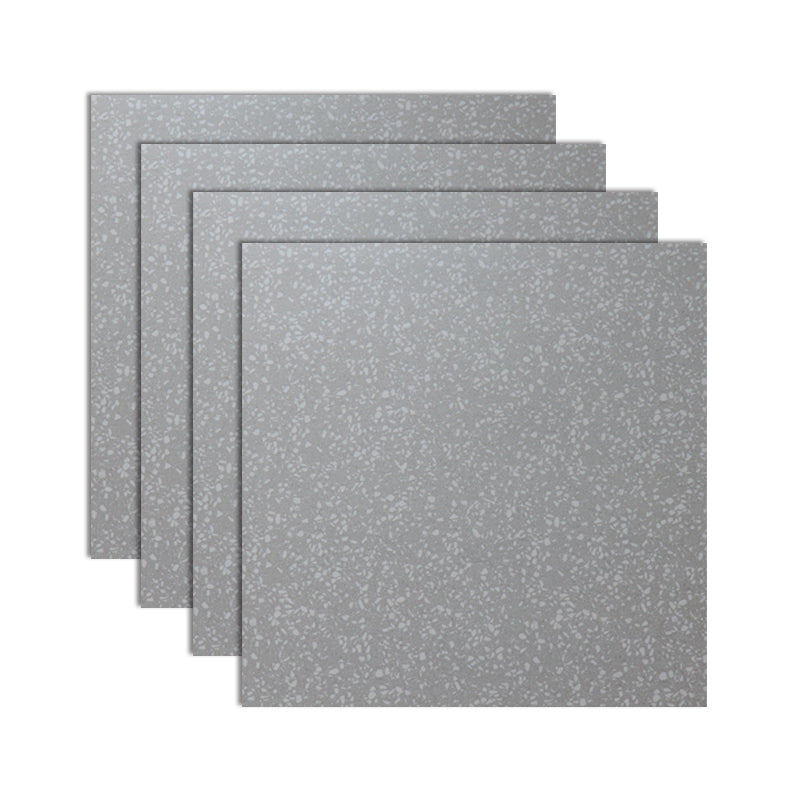 Bathroom Floor Wall Tile Ceramic Square Terrazzo Indoor Tile Silver Gray Clearhalo 'Floor Tiles & Wall Tiles' 'floor_tiles_wall_tiles' 'Flooring 'Home Improvement' 'home_improvement' 'home_improvement_floor_tiles_wall_tiles' Walls and Ceiling' 7101724