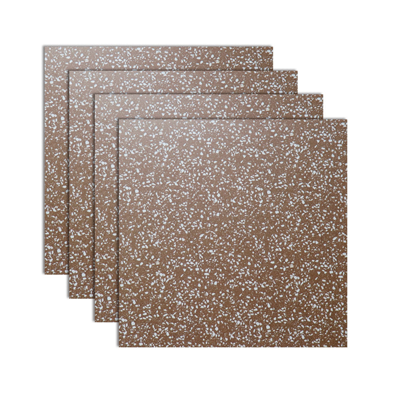 Bathroom Floor Wall Tile Ceramic Square Terrazzo Indoor Tile Coffee Clearhalo 'Floor Tiles & Wall Tiles' 'floor_tiles_wall_tiles' 'Flooring 'Home Improvement' 'home_improvement' 'home_improvement_floor_tiles_wall_tiles' Walls and Ceiling' 7101727