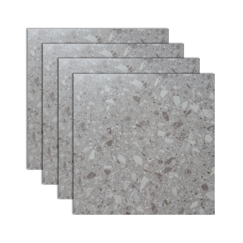 Bathroom Floor Wall Tile Ceramic Square Terrazzo Indoor Tile Dark Gray Clearhalo 'Floor Tiles & Wall Tiles' 'floor_tiles_wall_tiles' 'Flooring 'Home Improvement' 'home_improvement' 'home_improvement_floor_tiles_wall_tiles' Walls and Ceiling' 7101733