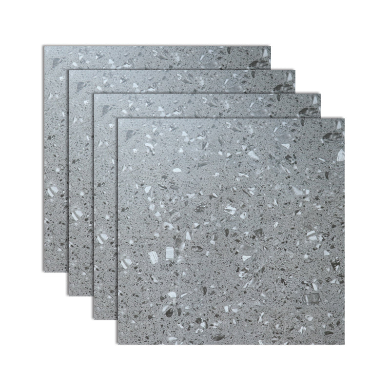 Bathroom Floor Wall Tile Ceramic Square Terrazzo Indoor Tile Medium Grey Clearhalo 'Floor Tiles & Wall Tiles' 'floor_tiles_wall_tiles' 'Flooring 'Home Improvement' 'home_improvement' 'home_improvement_floor_tiles_wall_tiles' Walls and Ceiling' 7101734