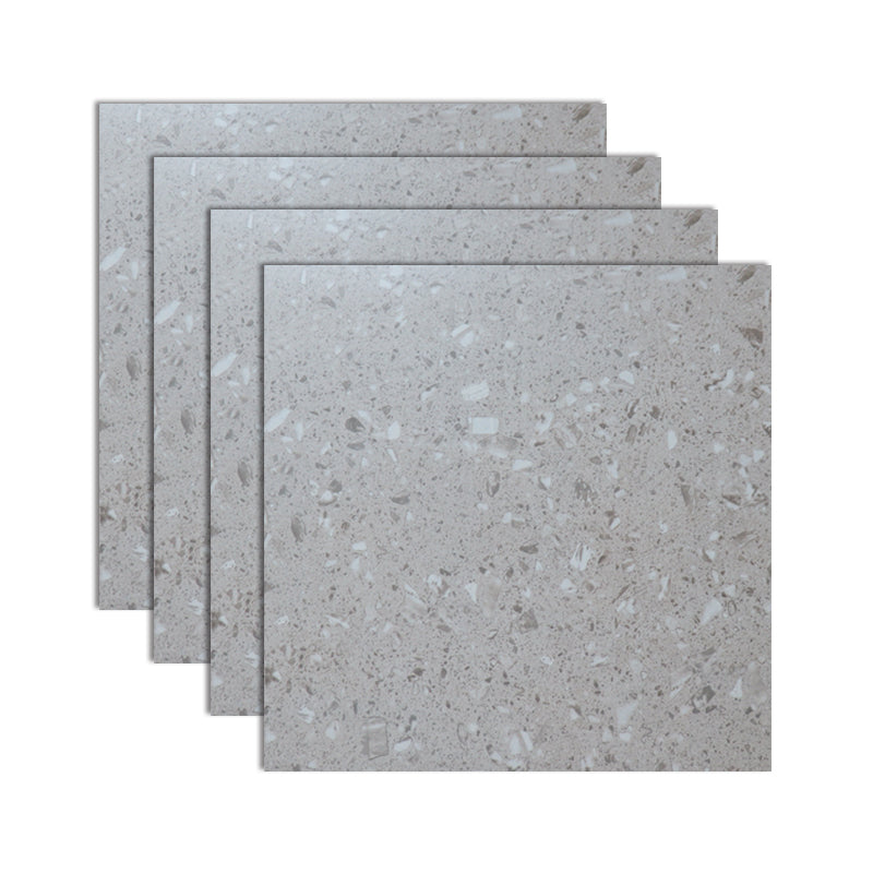 Bathroom Floor Wall Tile Ceramic Square Terrazzo Indoor Tile Grey Clearhalo 'Floor Tiles & Wall Tiles' 'floor_tiles_wall_tiles' 'Flooring 'Home Improvement' 'home_improvement' 'home_improvement_floor_tiles_wall_tiles' Walls and Ceiling' 7101735