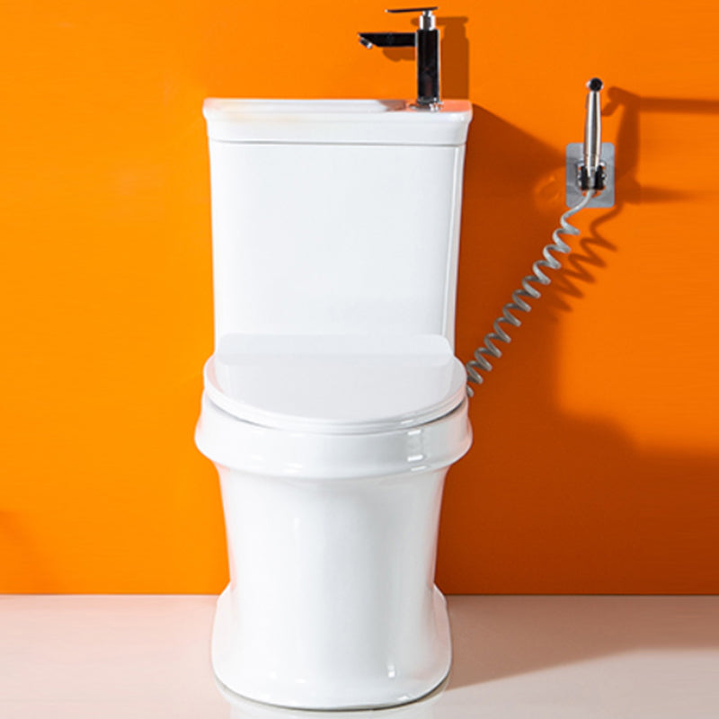 Toilette de Salle de Bain, Cuvette Ovale en Céramique Moderne peu