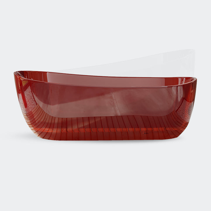 Soaking Stand Alone Bathtub Oval Antique Finish Modern Bath Tub Red Clearhalo 'Bathroom Remodel & Bathroom Fixtures' 'Bathtubs' 'Home Improvement' 'home_improvement' 'home_improvement_bathtubs' 'Showers & Bathtubs' 7107031