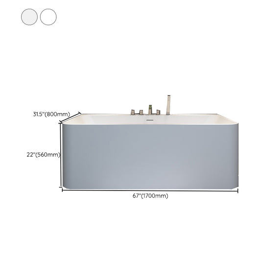 Stone Soaking Tub Antique Finish Rectangular Back to Wall Bath Clearhalo 'Bathroom Remodel & Bathroom Fixtures' 'Bathtubs' 'Home Improvement' 'home_improvement' 'home_improvement_bathtubs' 'Showers & Bathtubs' 7107074