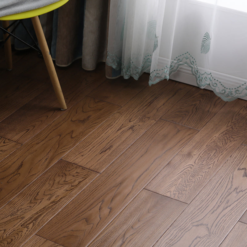 Modern Flooring Planks Square Click-Locking Hardwood Flooring Dark Brown Clearhalo 'Flooring 'Hardwood Flooring' 'hardwood_flooring' 'Home Improvement' 'home_improvement' 'home_improvement_hardwood_flooring' Walls and Ceiling' 7110425