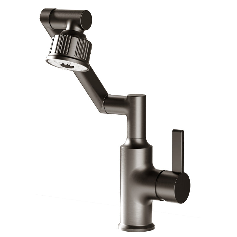 Cross Handles Vessel Sink Faucet Swivel Spout Sink Bathroom Faucet Clearhalo 'Bathroom Remodel & Bathroom Fixtures' 'Bathroom Sink Faucets' 'Bathroom Sinks & Faucet Components' 'bathroom_sink_faucets' 'Home Improvement' 'home_improvement' 'home_improvement_bathroom_sink_faucets' 7110831