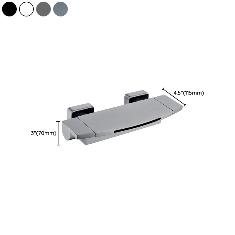 Waterfall Bathtub Faucet Wall Mounted Bathroom Faucet with Two Handle Clearhalo 'Bathroom Remodel & Bathroom Fixtures' 'Bathtub Faucets' 'bathtub_faucets' 'Home Improvement' 'home_improvement' 'home_improvement_bathtub_faucets' 7111639