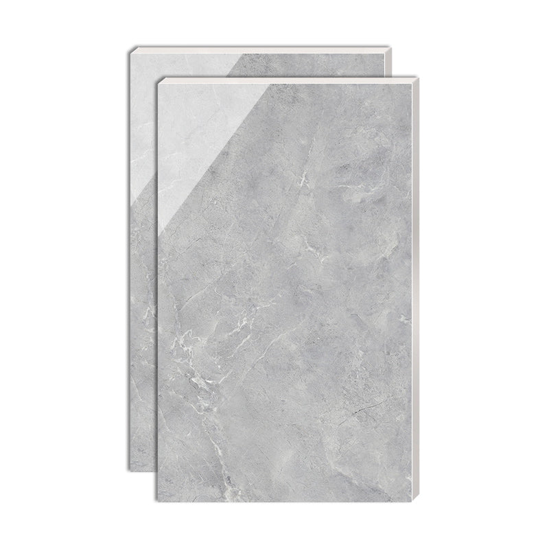 Slip Resistant Floor Tile Straight Edge Polished Marbling Singular Tile Grey Clearhalo 'Floor Tiles & Wall Tiles' 'floor_tiles_wall_tiles' 'Flooring 'Home Improvement' 'home_improvement' 'home_improvement_floor_tiles_wall_tiles' Walls and Ceiling' 7112092