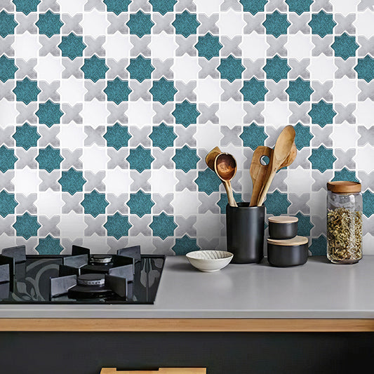 Plastic Peel & Stick Mosaic Tile Waterproof Mosaic Tile Wallpaper Clearhalo 'Flooring 'Home Improvement' 'home_improvement' 'home_improvement_peel_stick_blacksplash' 'Peel & Stick Backsplash Tile' 'peel_stick_blacksplash' 'Walls & Ceilings' Walls and Ceiling' 7112695