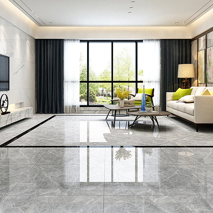 Square Floor Tile Straight Edge Polished Water Resistant Marbling Tile Clearhalo 'Floor Tiles & Wall Tiles' 'floor_tiles_wall_tiles' 'Flooring 'Home Improvement' 'home_improvement' 'home_improvement_floor_tiles_wall_tiles' Walls and Ceiling' 7115224