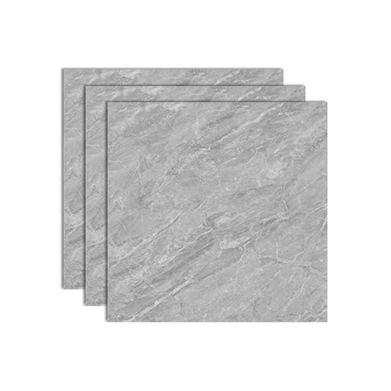 Square Floor Tile Straight Edge Polished Water Resistant Marbling Tile Grey Clearhalo 'Floor Tiles & Wall Tiles' 'floor_tiles_wall_tiles' 'Flooring 'Home Improvement' 'home_improvement' 'home_improvement_floor_tiles_wall_tiles' Walls and Ceiling' 7115225