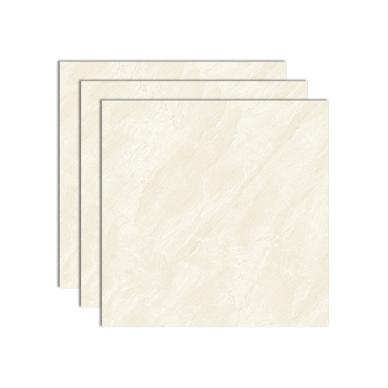Square Floor Tile Straight Edge Polished Water Resistant Marbling Tile Beige Clearhalo 'Floor Tiles & Wall Tiles' 'floor_tiles_wall_tiles' 'Flooring 'Home Improvement' 'home_improvement' 'home_improvement_floor_tiles_wall_tiles' Walls and Ceiling' 7115239