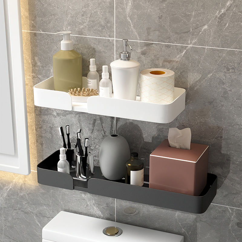 Modern Rectangular Bath Shelf 2/3-Piece Bathroom Accessory Set Clearhalo 'Bathroom Hardware Sets' 'Bathroom Hardware' 'Bathroom Remodel & Bathroom Fixtures' 'bathroom_hardware_sets' 'Home Improvement' 'home_improvement' 'home_improvement_bathroom_hardware_sets' 7115966