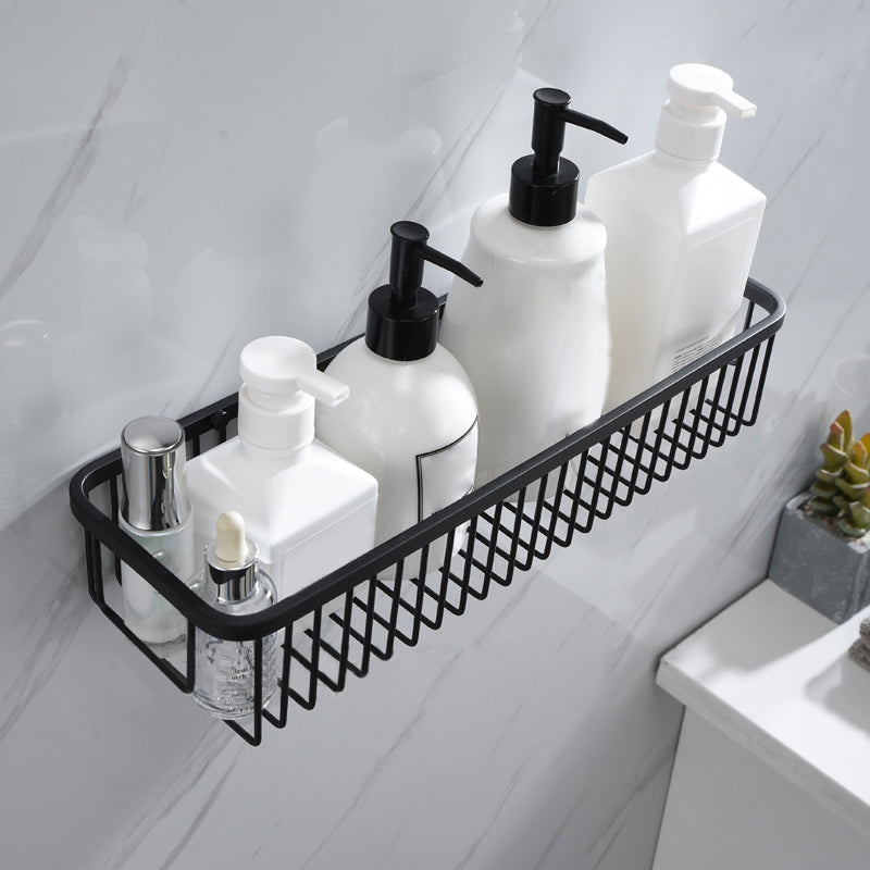 5-Piece Modernism Bath Hardware Set in Stainless Steel Matte Black Clearhalo 'Bathroom Hardware Sets' 'Bathroom Hardware' 'Bathroom Remodel & Bathroom Fixtures' 'bathroom_hardware_sets' 'Home Improvement' 'home_improvement' 'home_improvement_bathroom_hardware_sets' 7116072