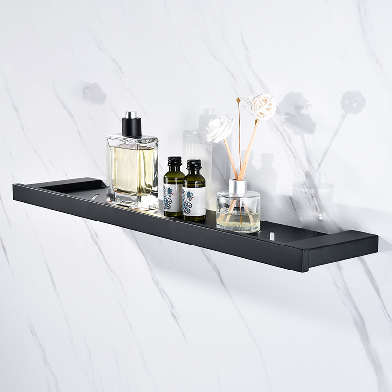 5-Piece Modernism Bath Hardware Set in Stainless Steel Matte Black Clearhalo 'Bathroom Hardware Sets' 'Bathroom Hardware' 'Bathroom Remodel & Bathroom Fixtures' 'bathroom_hardware_sets' 'Home Improvement' 'home_improvement' 'home_improvement_bathroom_hardware_sets' 7116079