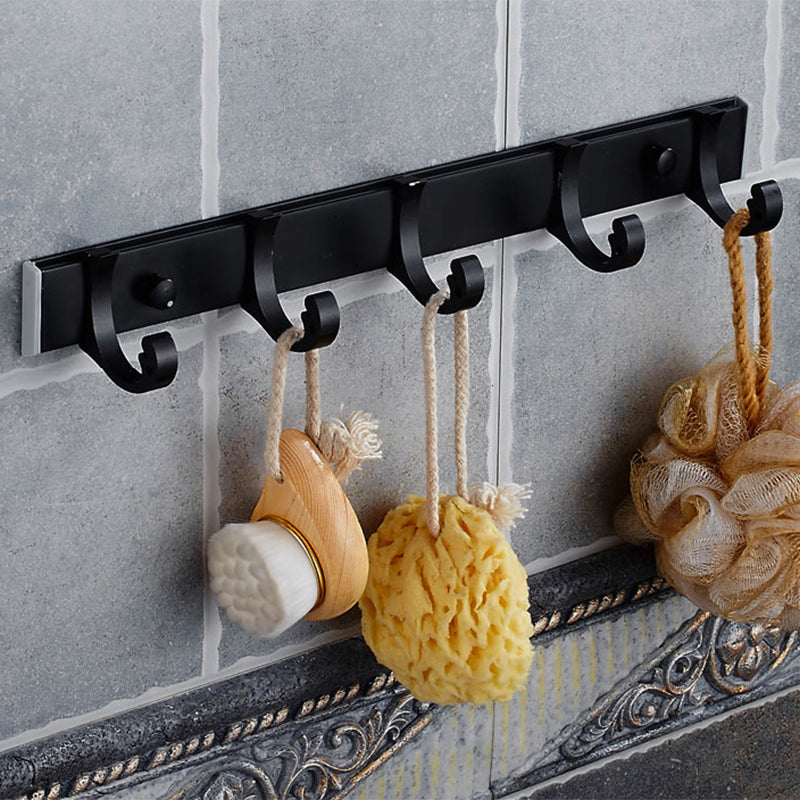 Modern Bathroom Accessories Hardware Set Black Accessories Hardware Set Clearhalo 'Bathroom Hardware Sets' 'Bathroom Hardware' 'Bathroom Remodel & Bathroom Fixtures' 'bathroom_hardware_sets' 'Home Improvement' 'home_improvement' 'home_improvement_bathroom_hardware_sets' 7116147