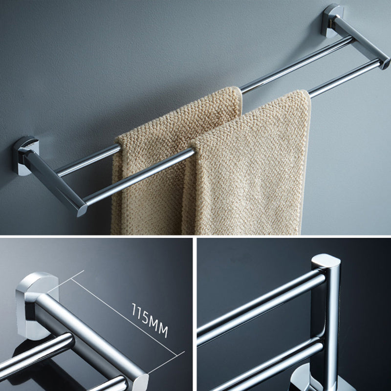 Modern Bathroom Accessory Set Silver Bathroom Accessories Hardware Set -  Clearhalo