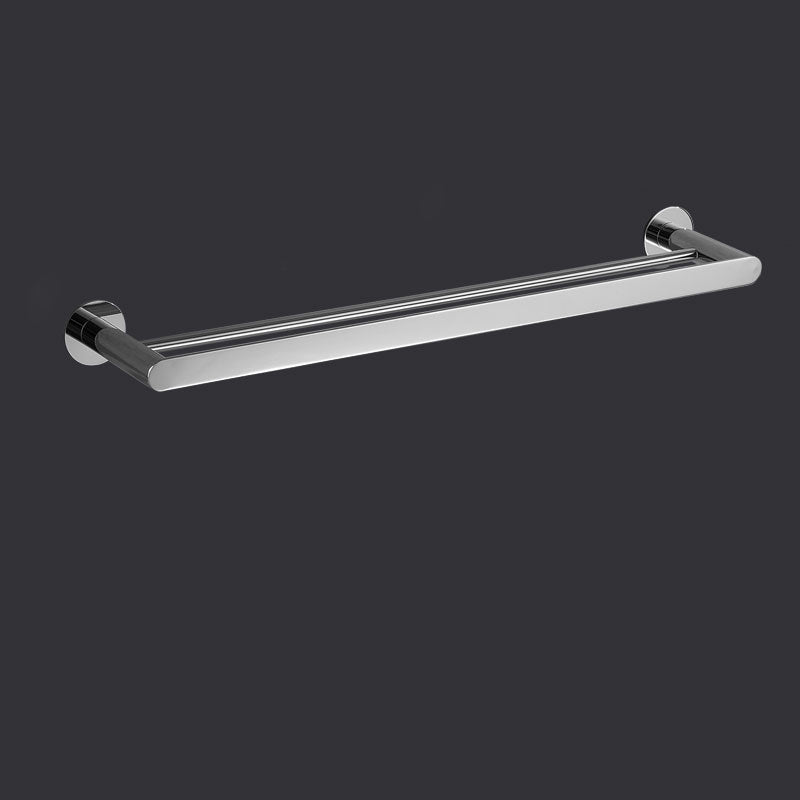 Modern Bathroom Accessories Hardware Set Silver Bathroom Hardware Set Double Bars Towel Bar Clearhalo 'Bathroom Hardware Sets' 'Bathroom Hardware' 'Bathroom Remodel & Bathroom Fixtures' 'bathroom_hardware_sets' 'Home Improvement' 'home_improvement' 'home_improvement_bathroom_hardware_sets' 7116337