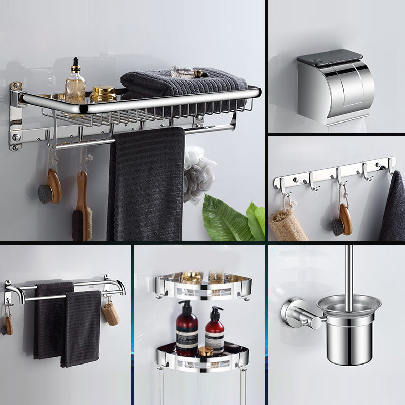 Modern Bathroom Accessory Set Silver Bathroom Accessories Hardware Set