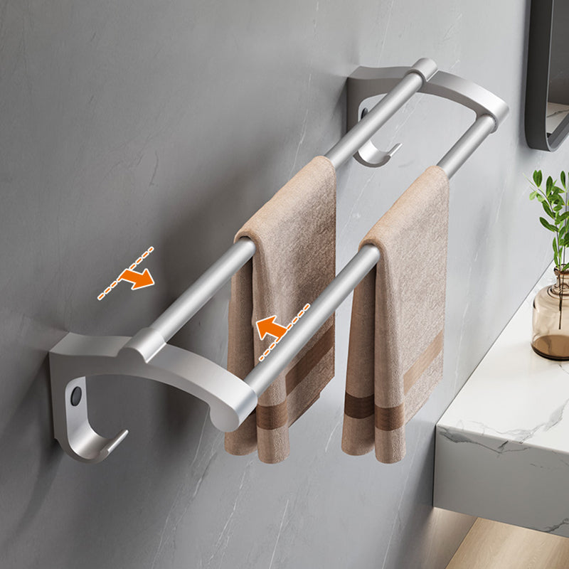 Modern Bathroom Accessories Hardware Set Silver Bathroom Accessories Hardware Set Clearhalo 'Bathroom Hardware Sets' 'Bathroom Hardware' 'Bathroom Remodel & Bathroom Fixtures' 'bathroom_hardware_sets' 'Home Improvement' 'home_improvement' 'home_improvement_bathroom_hardware_sets' 7116634