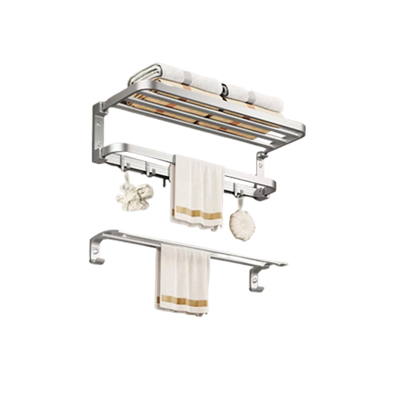 Modern Bathroom Accessories Hardware Set Silver Bathroom Accessories Hardware Set Clearhalo 'Bathroom Hardware Sets' 'Bathroom Hardware' 'Bathroom Remodel & Bathroom Fixtures' 'bathroom_hardware_sets' 'Home Improvement' 'home_improvement' 'home_improvement_bathroom_hardware_sets' 7116636