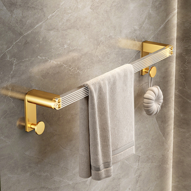 Contemporary Plastic Bathroom Accessory As Individual Or As a Set Towel Bar Clearhalo 'Bathroom Hardware Sets' 'Bathroom Hardware' 'Bathroom Remodel & Bathroom Fixtures' 'bathroom_hardware_sets' 'Home Improvement' 'home_improvement' 'home_improvement_bathroom_hardware_sets' 7117292