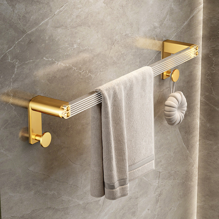 Luxury Gold Color Brass Bathroom Accessories Set Bath Hardware Towel Bar  S021
