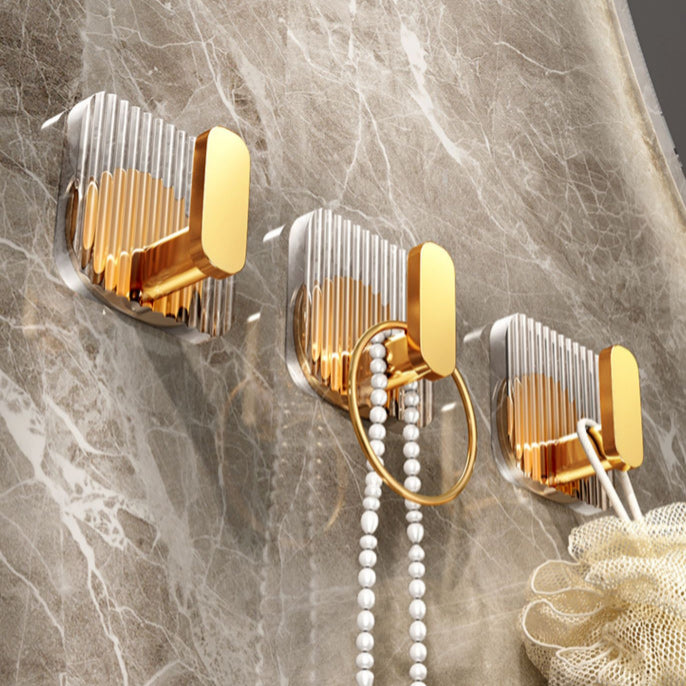 Modern Golden Bathroom Accessory As Individual Or As a Set with Bath Shelf Clearhalo 'Bathroom Hardware Sets' 'Bathroom Hardware' 'Bathroom Remodel & Bathroom Fixtures' 'bathroom_hardware_sets' 'Home Improvement' 'home_improvement' 'home_improvement_bathroom_hardware_sets' 7117330