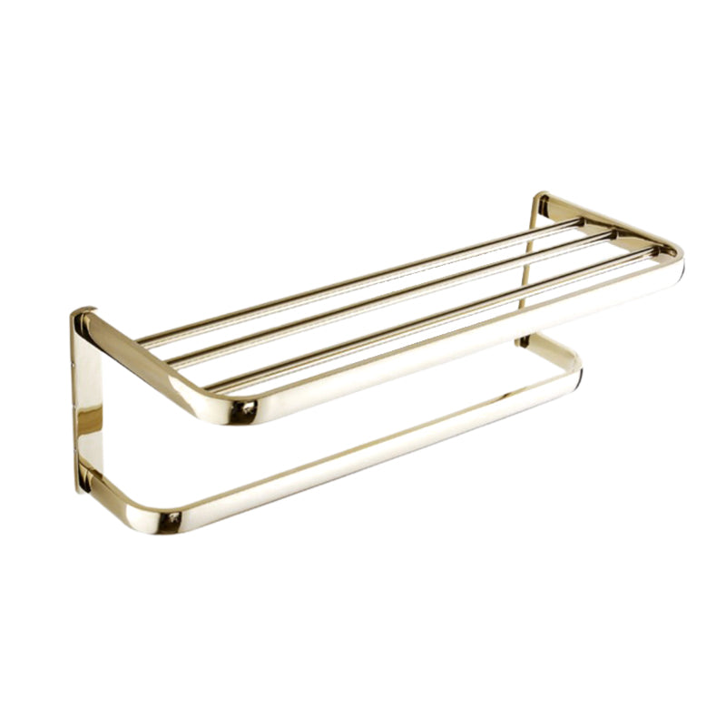 Chrome/Gold Bathroom Accessory Set Modern Metal Bathroom Hardware Set Clearhalo 'Bathroom Hardware Sets' 'Bathroom Hardware' 'Bathroom Remodel & Bathroom Fixtures' 'bathroom_hardware_sets' 'Home Improvement' 'home_improvement' 'home_improvement_bathroom_hardware_sets' 7118038