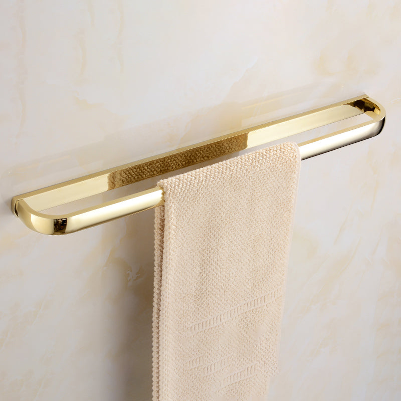 Chrome/Gold Bathroom Accessory Set Modern Metal Bathroom Hardware Set Gold Clearhalo 'Bathroom Hardware Sets' 'Bathroom Hardware' 'Bathroom Remodel & Bathroom Fixtures' 'bathroom_hardware_sets' 'Home Improvement' 'home_improvement' 'home_improvement_bathroom_hardware_sets' 7118052