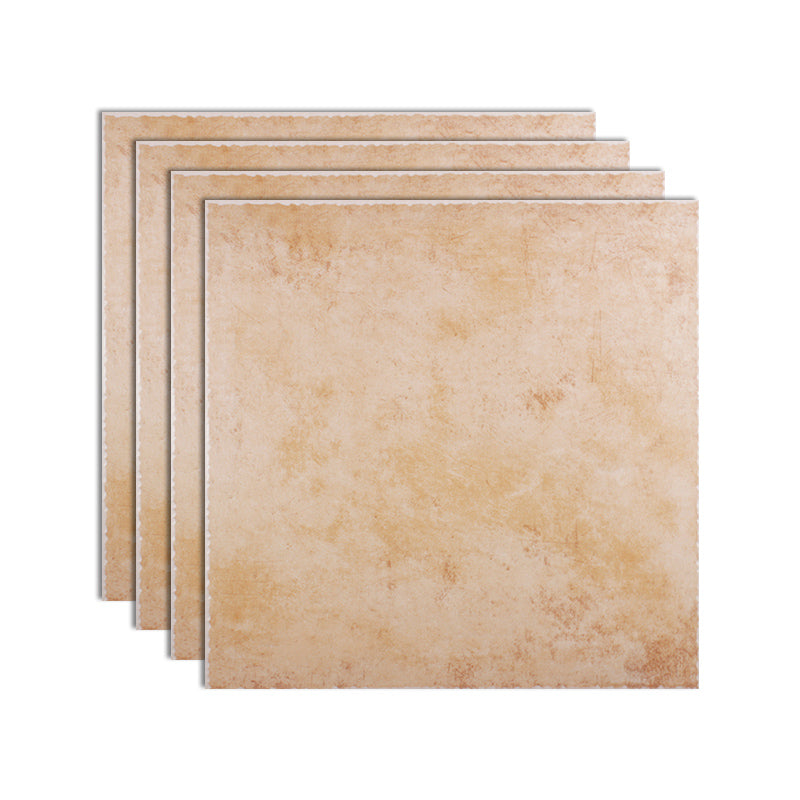 Traditional Style Water Resistant Tile Straight Edge Square Floor Tile Orange Clearhalo 'Floor Tiles & Wall Tiles' 'floor_tiles_wall_tiles' 'Flooring 'Home Improvement' 'home_improvement' 'home_improvement_floor_tiles_wall_tiles' Walls and Ceiling' 7119307