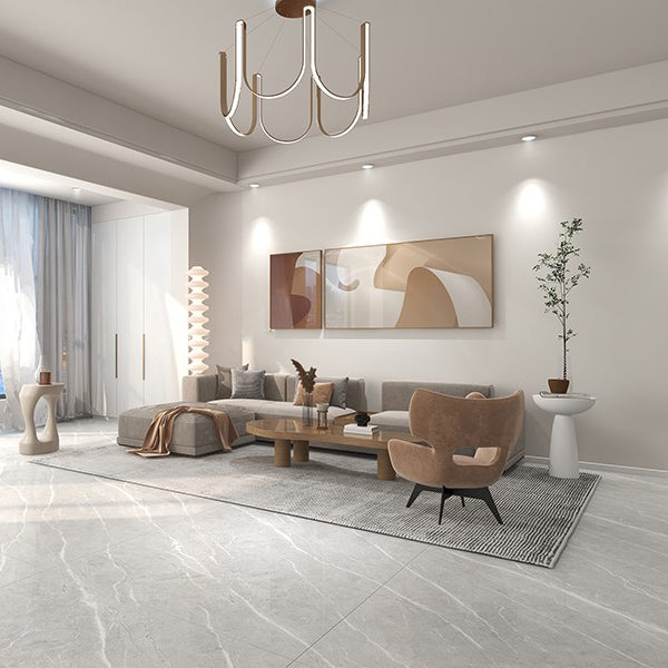 Marbling Floor Tile Straight Edge Polished Rectangle Singular Tile Clearhalo 'Floor Tiles & Wall Tiles' 'floor_tiles_wall_tiles' 'Flooring 'Home Improvement' 'home_improvement' 'home_improvement_floor_tiles_wall_tiles' Walls and Ceiling' 7119418