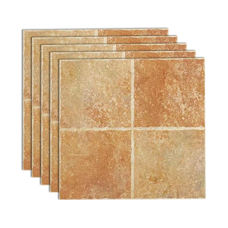 Traditional Style Floor Tile Straight Edge Square Singular Tile Camel Clearhalo 'Floor Tiles & Wall Tiles' 'floor_tiles_wall_tiles' 'Flooring 'Home Improvement' 'home_improvement' 'home_improvement_floor_tiles_wall_tiles' Walls and Ceiling' 7119455