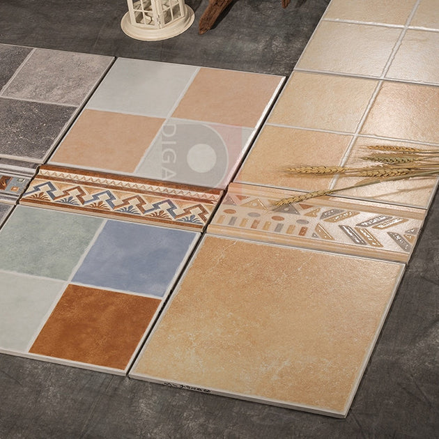 Traditional Style Floor Tile Straight Edge Square Singular Tile Clearhalo 'Floor Tiles & Wall Tiles' 'floor_tiles_wall_tiles' 'Flooring 'Home Improvement' 'home_improvement' 'home_improvement_floor_tiles_wall_tiles' Walls and Ceiling' 7119456