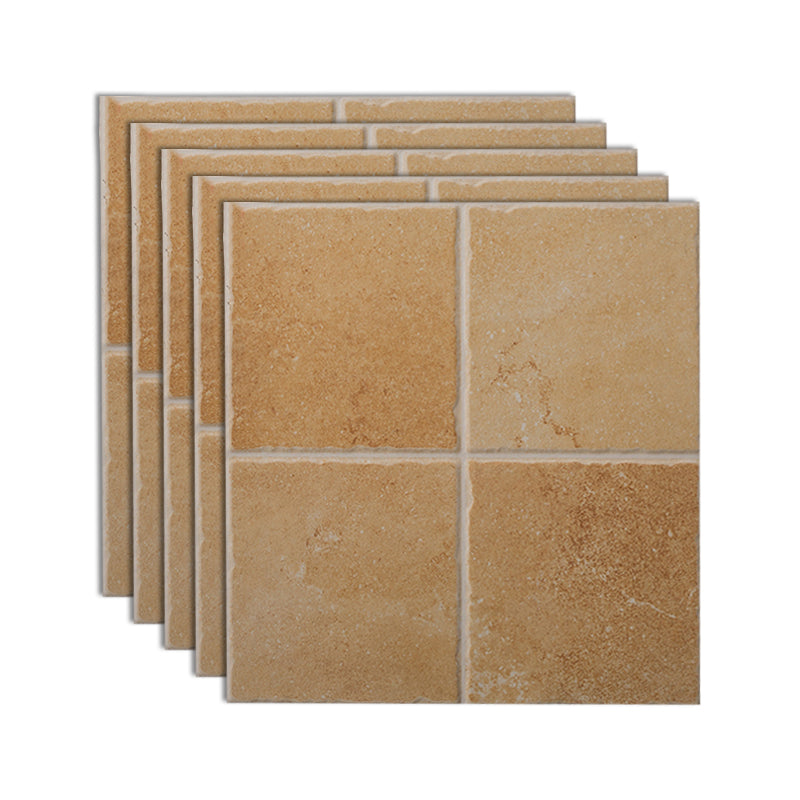 Traditional Style Floor Tile Straight Edge Square Singular Tile Orange Clearhalo 'Floor Tiles & Wall Tiles' 'floor_tiles_wall_tiles' 'Flooring 'Home Improvement' 'home_improvement' 'home_improvement_floor_tiles_wall_tiles' Walls and Ceiling' 7119462