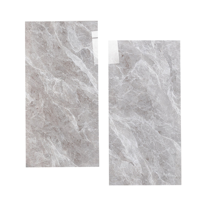 Gray Tone Floor Tile Straight Edge Polished Marbling Singular Tile Grey Clearhalo 'Floor Tiles & Wall Tiles' 'floor_tiles_wall_tiles' 'Flooring 'Home Improvement' 'home_improvement' 'home_improvement_floor_tiles_wall_tiles' Walls and Ceiling' 7119499