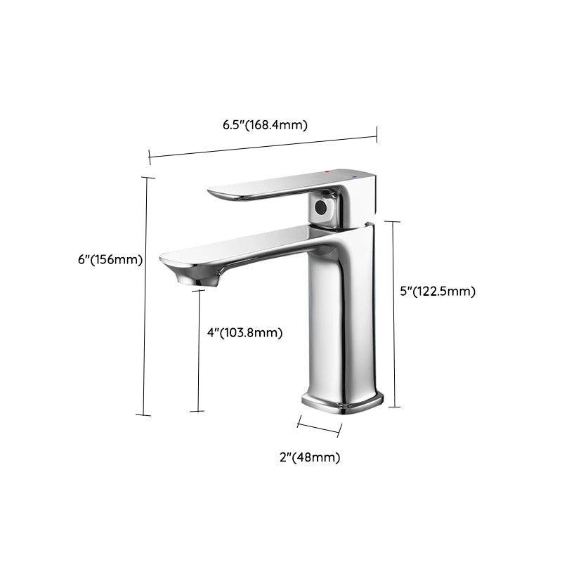 Contemporary Vessel Sink Faucet Lever Handle Low Arc Bathroom Vessel Faucet Clearhalo 'Bathroom Remodel & Bathroom Fixtures' 'Bathroom Sink Faucets' 'Bathroom Sinks & Faucet Components' 'bathroom_sink_faucets' 'Home Improvement' 'home_improvement' 'home_improvement_bathroom_sink_faucets' 7119639