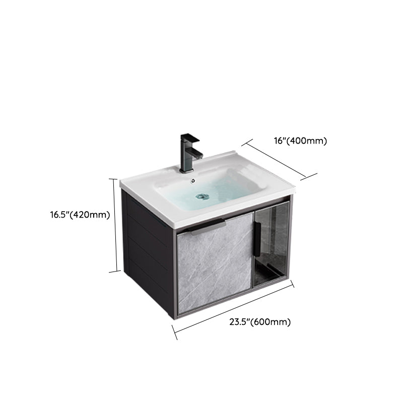 Metal Bathroom Sink Vanity Wall-Mounted Bathroom Vanity with Sink Included Clearhalo 'Bathroom Remodel & Bathroom Fixtures' 'Bathroom Vanities' 'bathroom_vanities' 'Home Improvement' 'home_improvement' 'home_improvement_bathroom_vanities' 7119845