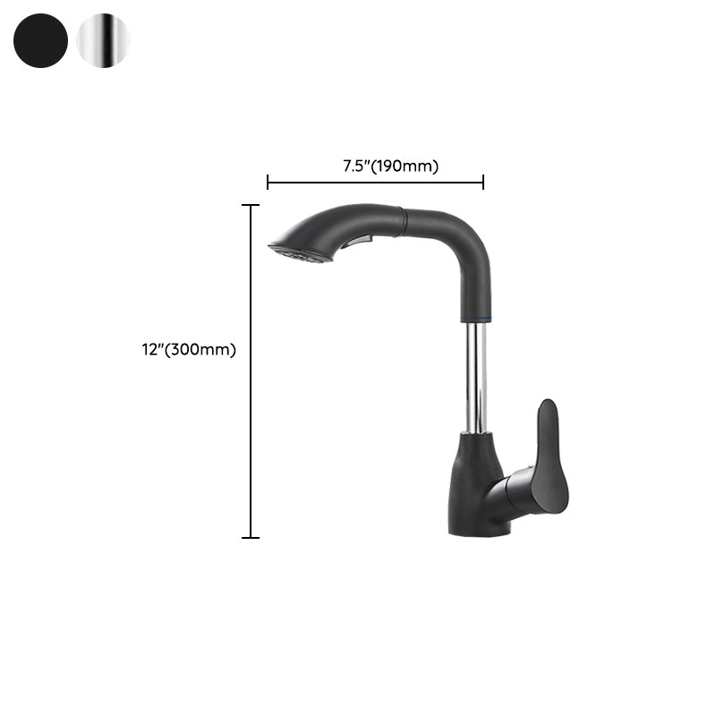 Industrial Single Level Kitchen Faucet Lead Free One Hold Tub Filler Trim Clearhalo 'bathroom_sink_faucets' 'Conjuntos de Torneiras de Lavatório e Banheiro' 'home_improvement' 'home_improvement_bathroom_sink_faucets' 'Mobiliário Doméstico' 'Página inicial' 'Renovação e equipamento de casa de banho' 'Torneira para lavatório de banheiro' 7120027