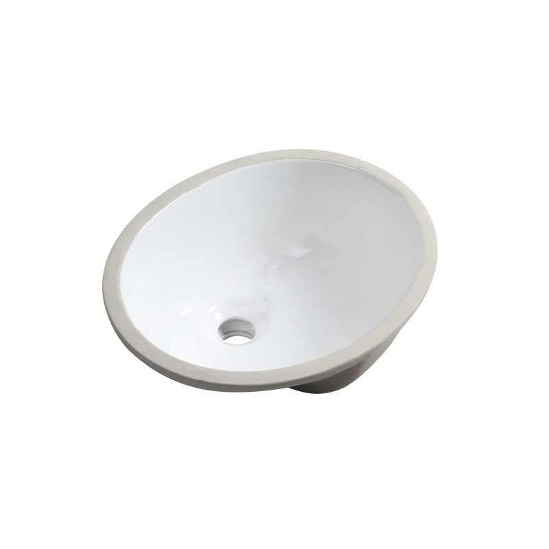 Modern Oval Wash Stand Ceramic Table Installation Bathroom Sink 17"L x 13"W x 8"H Sink Clearhalo 'Bathroom Remodel & Bathroom Fixtures' 'Bathroom Sinks & Faucet Components' 'Bathroom Sinks' 'bathroom_sink' 'Home Improvement' 'home_improvement' 'home_improvement_bathroom_sink' 7120035