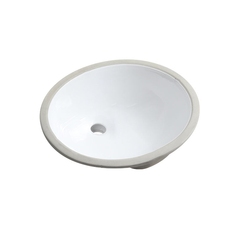 Modern Oval Wash Stand Ceramic Table Installation Bathroom Sink 18"L x 15"W x 8"H Sink Clearhalo 'Bathroom Remodel & Bathroom Fixtures' 'Bathroom Sinks & Faucet Components' 'Bathroom Sinks' 'bathroom_sink' 'Home Improvement' 'home_improvement' 'home_improvement_bathroom_sink' 7120037