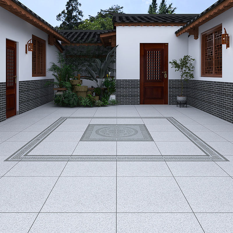 Porcelain Singular Tile Patterned Square Floor and Wall Tile with Non-Skid Clearhalo 'Floor Tiles & Wall Tiles' 'floor_tiles_wall_tiles' 'Flooring 'Home Improvement' 'home_improvement' 'home_improvement_floor_tiles_wall_tiles' Walls and Ceiling' 7120141