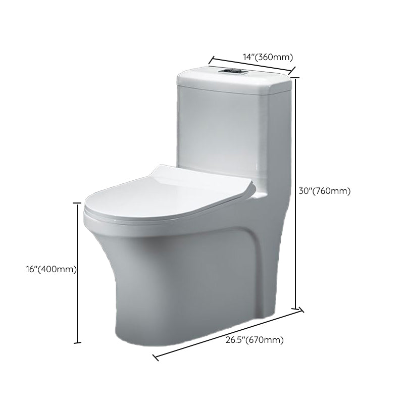 Contemporary Floor Mount Flush Toilet Spray Gun Included Toilet Bowl for Washroom Clearhalo 'Bathroom Remodel & Bathroom Fixtures' 'Home Improvement' 'home_improvement' 'home_improvement_toilets' 'Toilets & Bidets' 'Toilets' 7120480