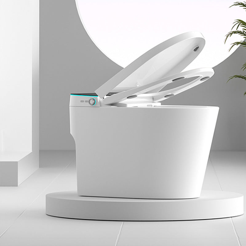 White Elongated Floor Mount Bidet Deodorizing and Antimicrobial Clearhalo 'Bathroom Remodel & Bathroom Fixtures' 'Bidets' 'Home Improvement' 'home_improvement' 'home_improvement_bidets' 'Toilets & Bidets' 7123494