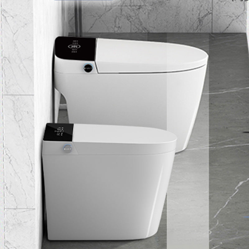 White Elongated Floor Mount Bidet Heated Seat Floor Standing Bidet Clearhalo 'Bathroom Remodel & Bathroom Fixtures' 'Bidets' 'Home Improvement' 'home_improvement' 'home_improvement_bidets' 'Toilets & Bidets' 7123568