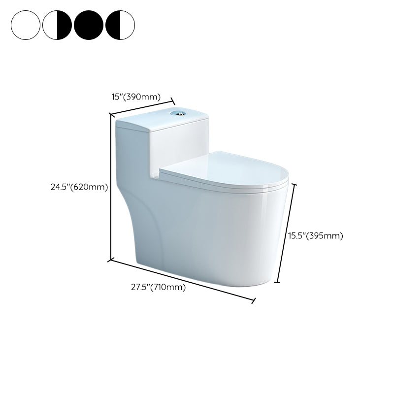 One Piece Toilet Modern Urine Toilet Floor Mounted Siphon Jet Toilet Bowl -  Clearhalo