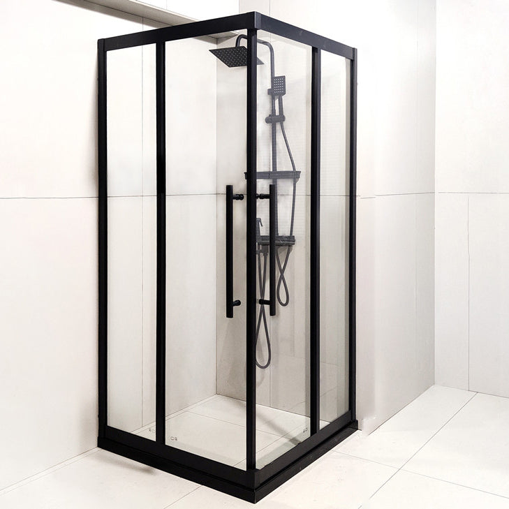 Corner Framed Shower Room Shower Enclosure with Two Sliding Doors