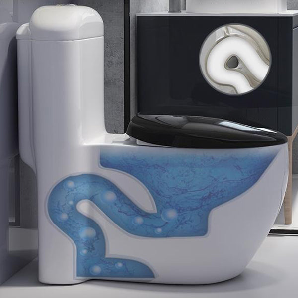 Traditional Toilet Bowl One Piece Toilet Floor Mounted Siphon Jet Flush Toilet Clearhalo 'Bathroom Remodel & Bathroom Fixtures' 'Home Improvement' 'home_improvement' 'home_improvement_toilets' 'Toilets & Bidets' 'Toilets' 7130614