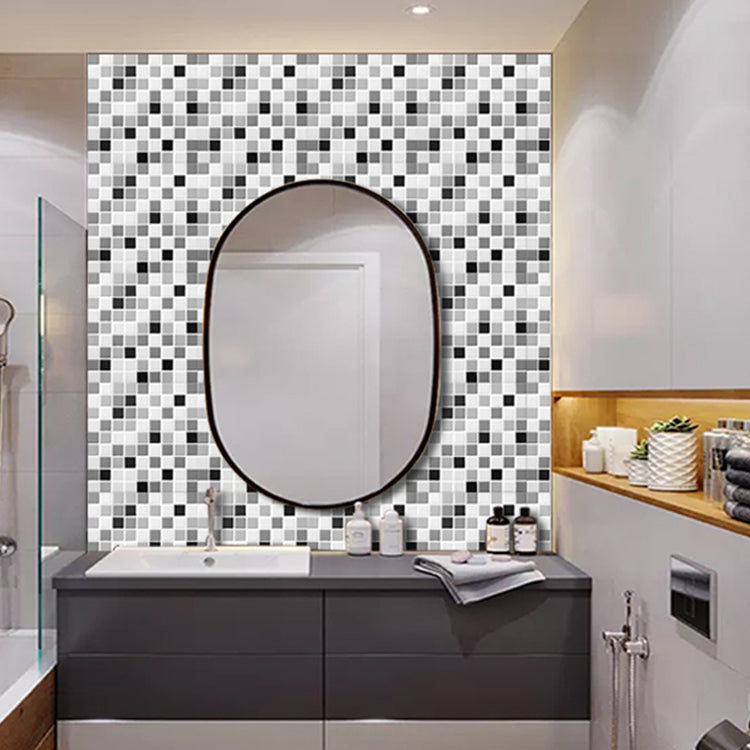 Mosaic Tile Wallpaper Plastic Waterproof Peel & Stick Mosaic Tile Clearhalo 'Flooring 'Home Improvement' 'home_improvement' 'home_improvement_peel_stick_blacksplash' 'Peel & Stick Backsplash Tile' 'peel_stick_blacksplash' 'Walls & Ceilings' Walls and Ceiling' 7133258